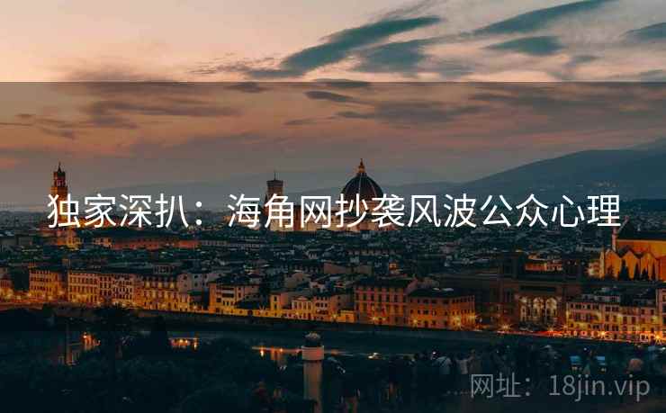 独家深扒：海角网抄袭风波公众心理